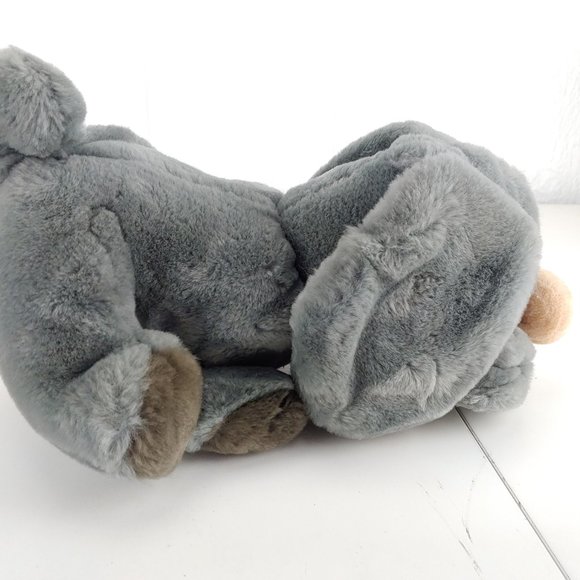 Vintage Ganz Bros Gray Wrinkles Plush 12" Stuffed Animal 1985 Puppy Dog - Picture 10 of 11